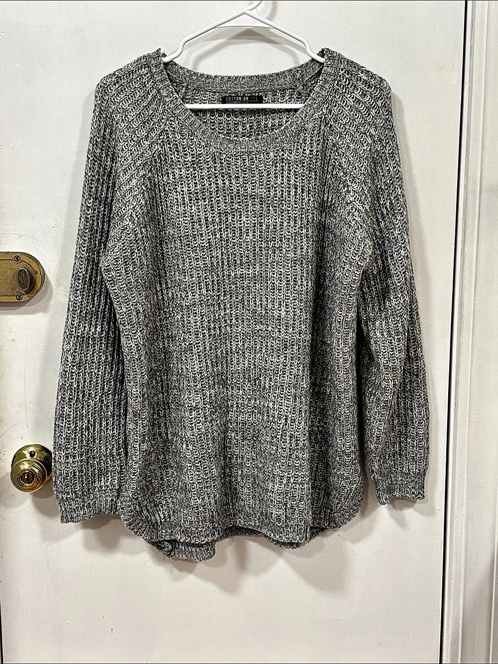 Cotton:On Gray Knit Sweater Size Large Like New